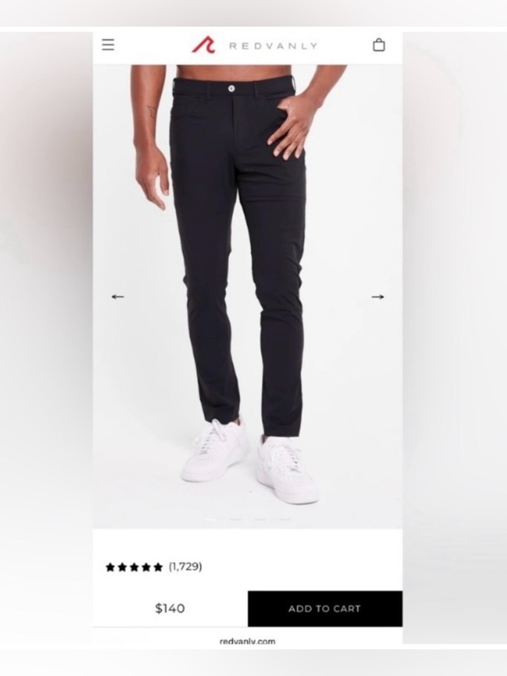 Brand new Redvanly Kent Pull-On Trouser In Tuxedo 30"